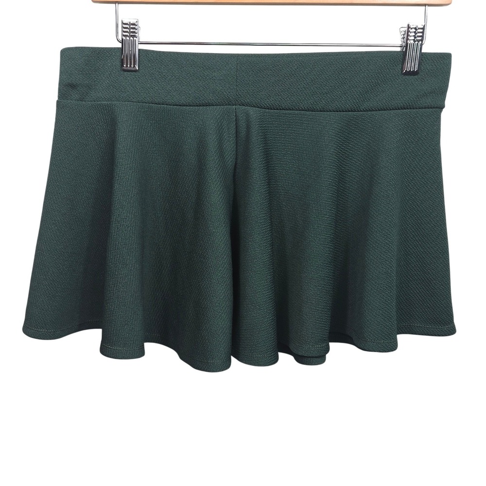 Urban‎ Coco Green Textured A Line Skirt Mini Skater Skirt Womens XL